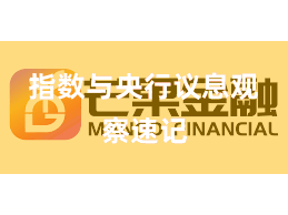 指数与央行议息观察速记